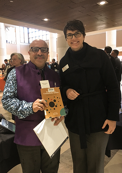 The University of Tennessee, Knoxville School of Information Sciences Director Diane Kelly poses with SIS Professor Bharat Mehra.