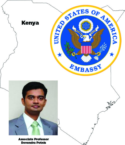 Devendra Potnis, US Embassy Seal, Kenya