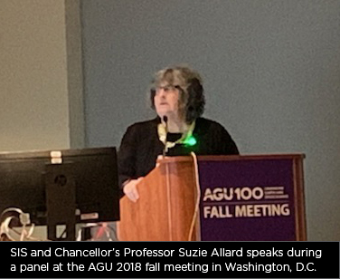 SIS Professor Suzie Allard at AGU